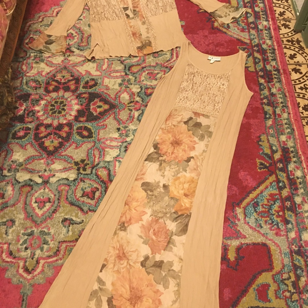 Vintage Boho Beachy Festival mixed media 2pcs set